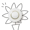 Poussoir simple Legrand Dooxie blanc