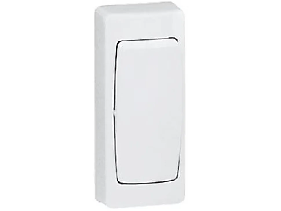 Poussoir étroit ASL Legrand blanc brillant