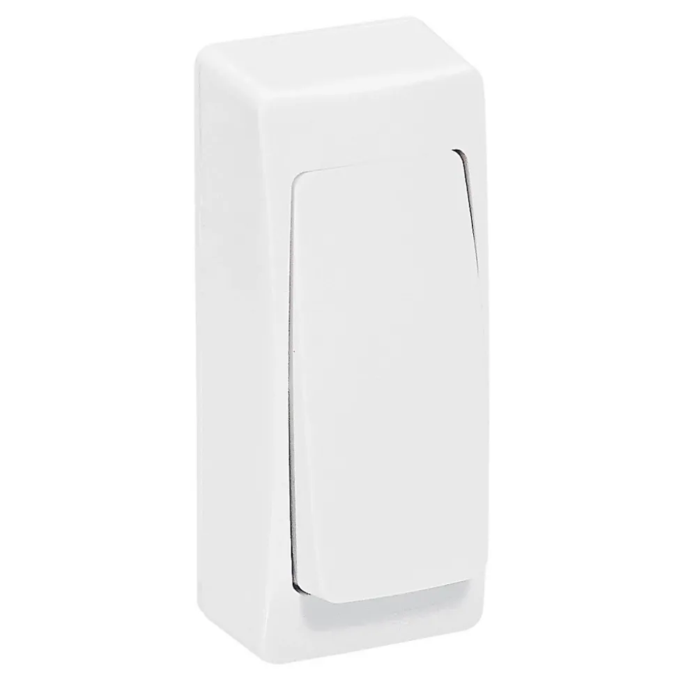 Poussoir étroit ASL Legrand blanc brillant