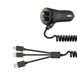 Prise allume cigare 2 ports USB + prises Watt&Co
