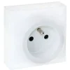 PRISE AVEC SOCLE POSE SAILLIE 2P + T BLANCHE DUNE EUROHM