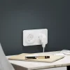 Prise avec terre Jacobsen Espen blanc à composer, 2xUSB-A+C