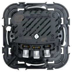 Prise avec terre Jacobsen Espen noir à composer + 1xUSB-A + 1xUSB-C