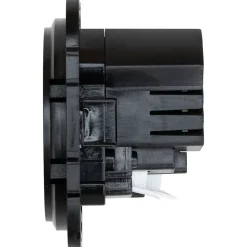 Prise avec terre Jacobsen Espen noir à composer + 1xUSB-A + 1xUSB-C