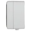 Prise avec terre étanche en saillie gris complet - H 7,6 cm / L 5,5 cm / P 4,3 cm