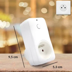 Prise commandable à distance FISHTEC Avec Interrupteur