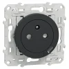 Prise de courant avec terre affleurante + usb C 10.5W Schneider Electric Odace anthracite