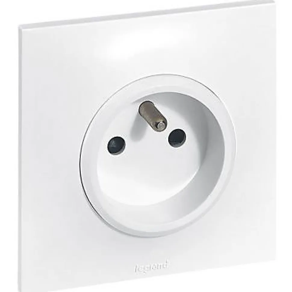 Prise de courant avec terre Legrand Neptune 0 913 30 couleur blanc 16 A 250 V