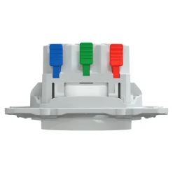 Prise de courant 2 pôles + terre affleurante 16A Schneider Electric Ovalis blanc