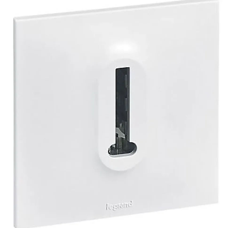 Prise de téléphone Legrand Neptune plastique blanc mat