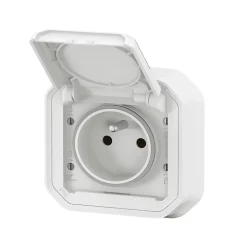 Prise Legrand Plexo blanc à griffes 220V