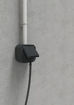 Prise 2 pôles avec terre complet saillie Legrand Plexo anthracite