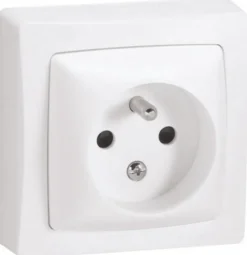 Prise 2 pôles+terre ASL Legrand blanc