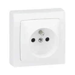 Prise 2 pôles+terre ASL Legrand blanc