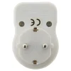 Prise Schuko 16A + interrupteur - Blanc - Zenitech