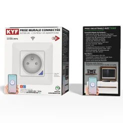 2 Prises encastrées 3000W Wifi + Suivi de consommation