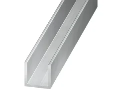 Profilé U aluminium brut 10 x 20 x 10 mm, 2 m