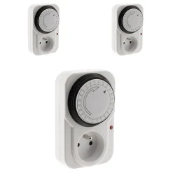 3 programmateurs mécaniques + voyant 3500W Otio