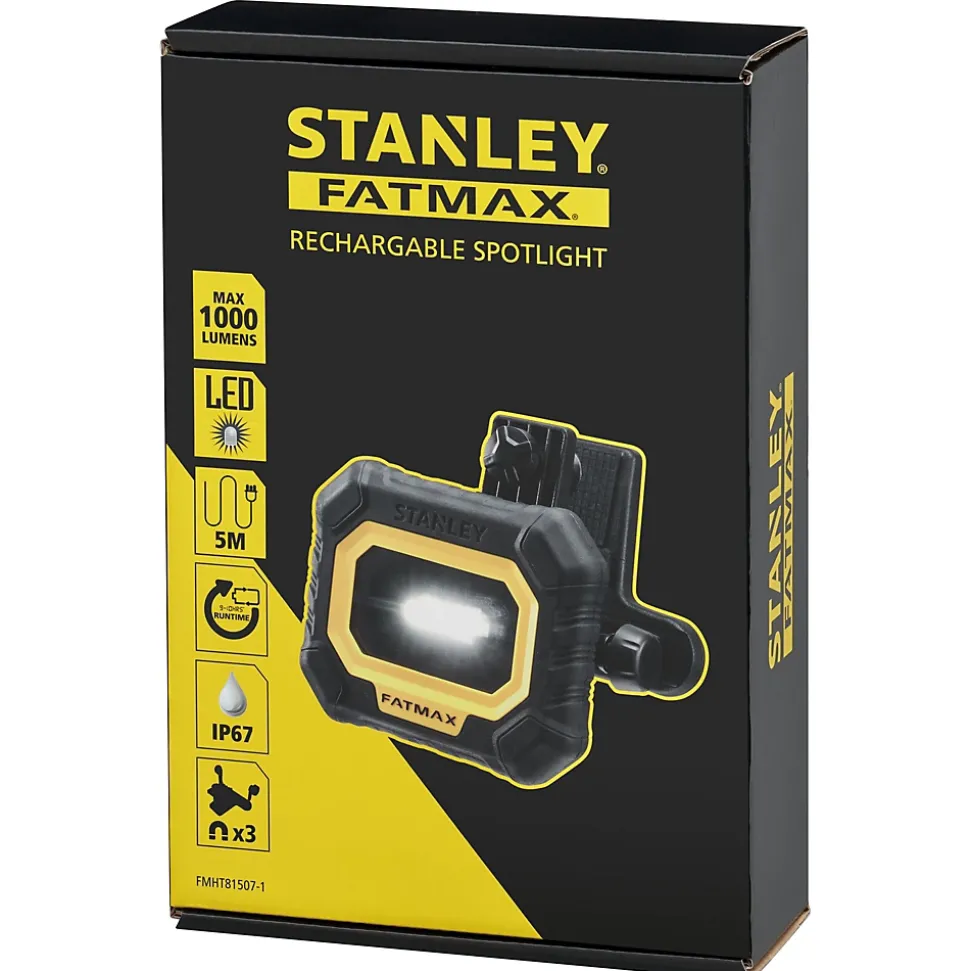 Projecteur 1000 Lumens rechargeable STANLEY FatMax FMHT81507-1