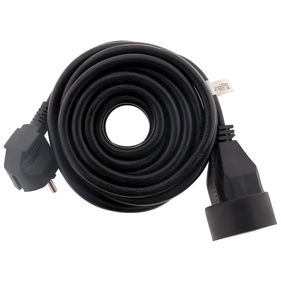 Prolongateur 16A HO5VV-F 3G1,5mm² - noir 5m - Zenitech
