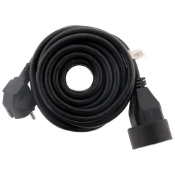 Prolongateur 16A 2P+T noir 10m Zenitech