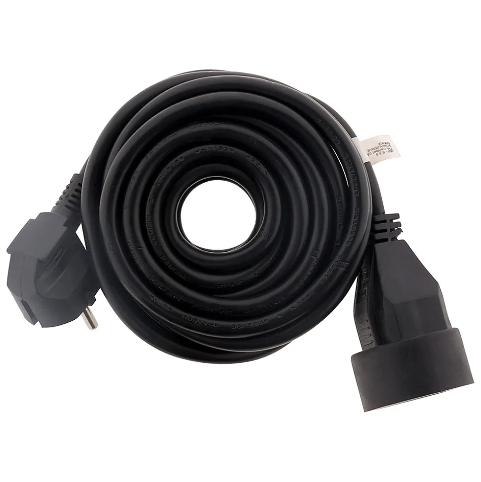 Prolongateur 16A 2P+T noir 10m Zenitech