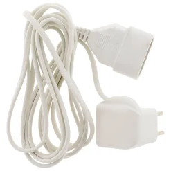 Prolongateur HO3VVH2-F 2x0,75mm² 6A 3m avec prise gigogne - Blanc - Zenitech