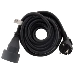6 prolongateurs 16A 2P+T noir 10m Zenitech