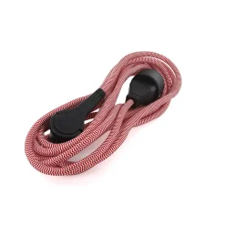 Prolongateur Schuko fiche plate 3m rouge/blanc Chacon