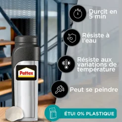Pâte à réparer Pattex 100% colle tube 64g