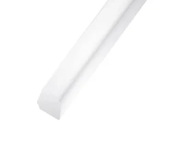 Quart de rond PVC blanc 12 x 12 mm, 2,5 m
