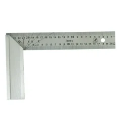 Équerre de menuisier 300 x 165 mm avec lame inox gravée - Wilmart