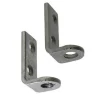 4 équerres taraudées Acier L. 35 x l. 16 x P. 22 mm
