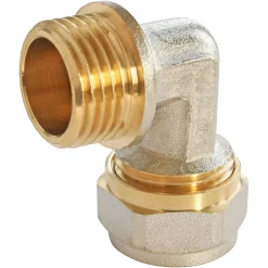 Raccord coudé à compression pour tube Multicouche Ø20 - coude mâle 15/21 (1/2")