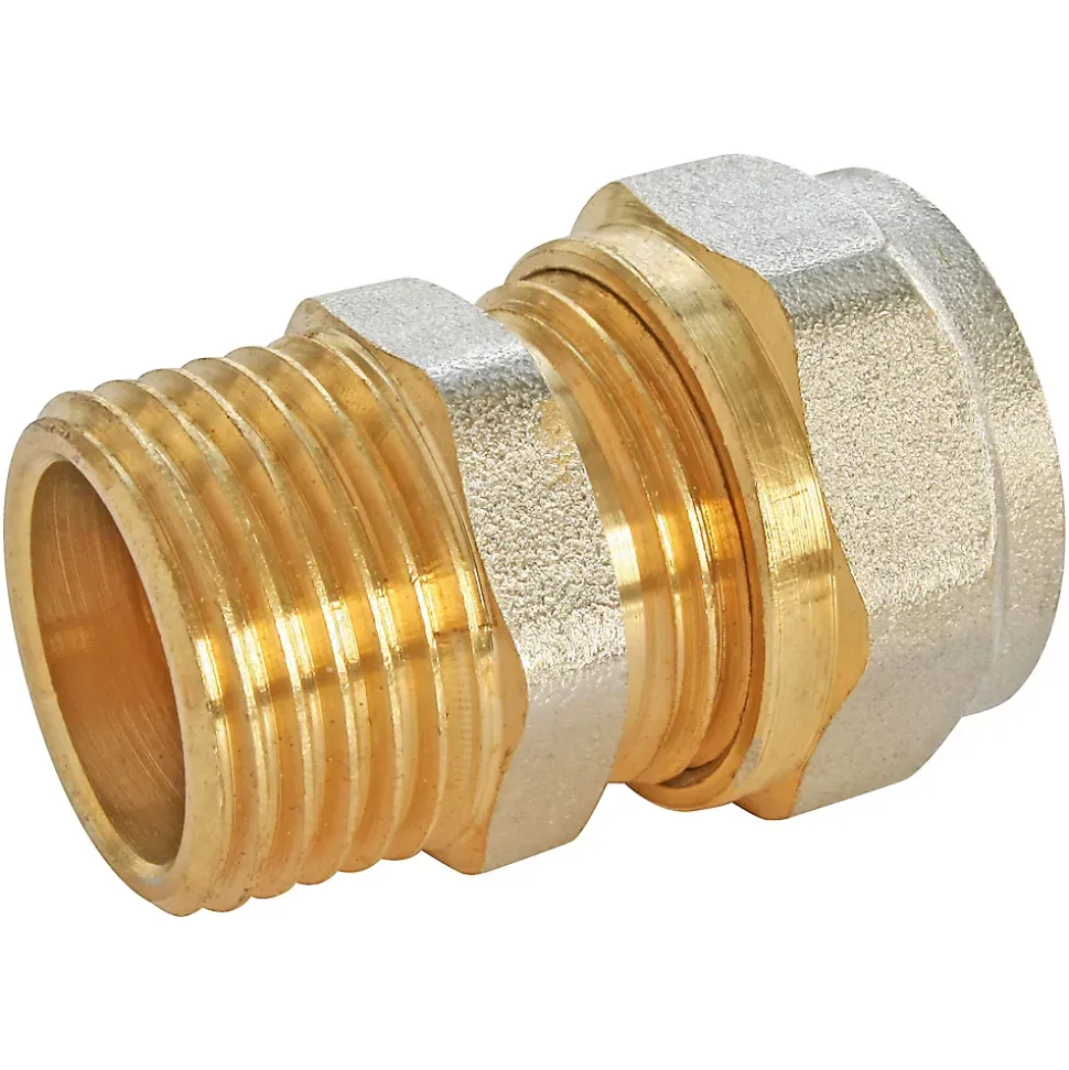 Raccord droit à compression pour tube Multicouche Ø20 - droit mâle 20/27 (3/4")