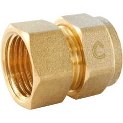 Raccord droit femelle PER à compression Ø16 - Femelle 12/17 (3/8")