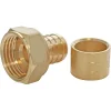 Raccord droit à glissement pour tube PER Ø12 - droit femelle 12/17 (3/8"), lot de 2