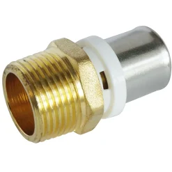 Raccord droit à sertir pour tube Multicouche Ø20 - droit mâle 20/27 (3/4")