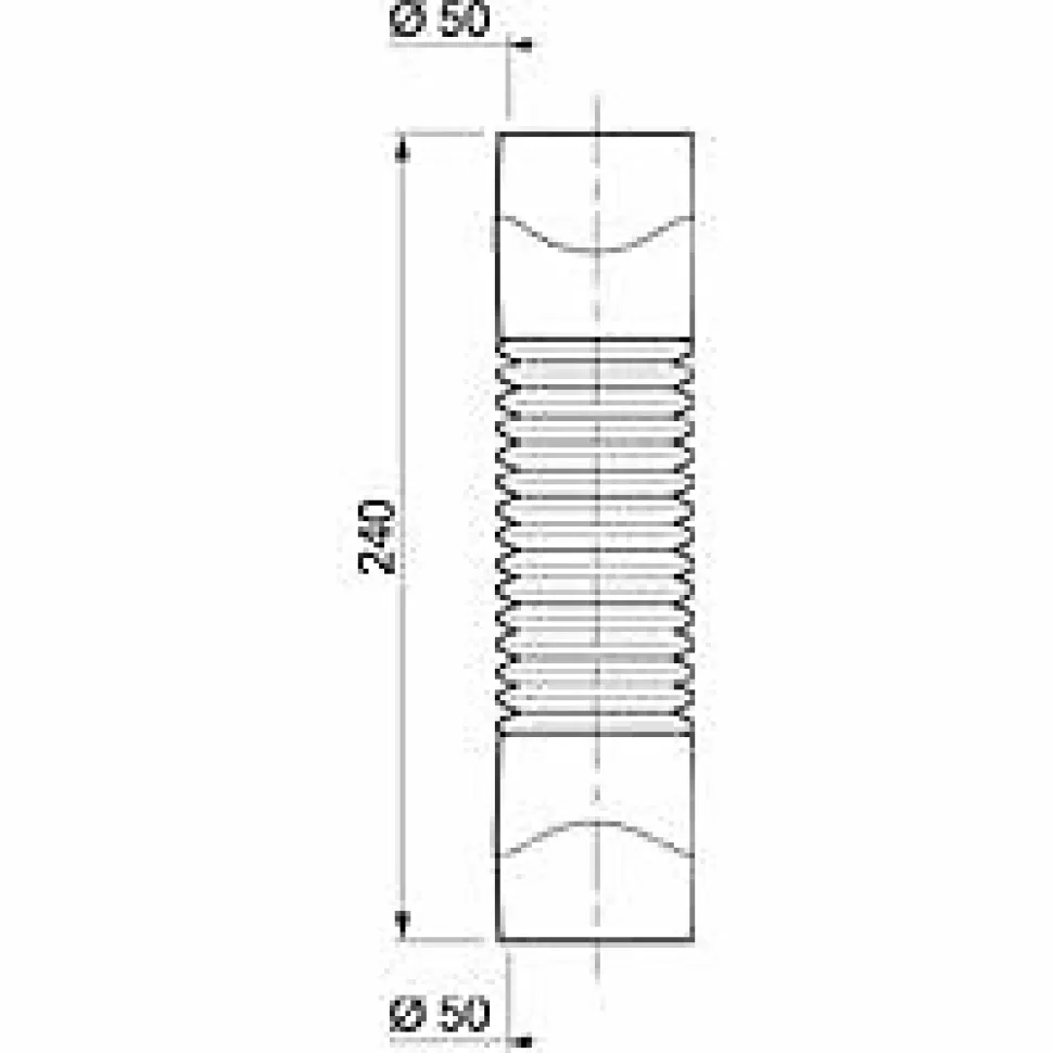 Raccord d'évacuation souple PVC Wirquin Magicoude ø50 mm à coller