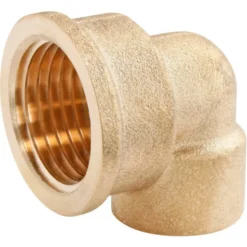 Raccord laiton coudé à souder sur tube cuivre Ø12 - sortie femelle 15/21 (1/2"), lot de 2