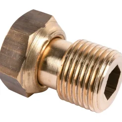 Raccord 2 pièces - M 3/4' - F 3/4' sans méplat - Pour Compteur d'eau - Riquier
