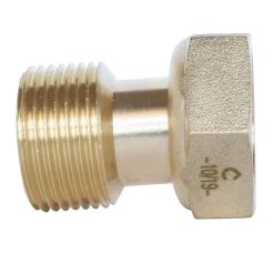 Raccord 2 pièces pour compteur mâle 1/2-femelle 3/4