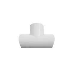 Raccords à clipser blancs moulure demi-circulaire D-Line 30x15 mm