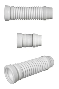 Raccord WC extensible MULTIDROIT - Extensibilité: 180-380mm - raccordement canalisation diam : 93 et 100 mm