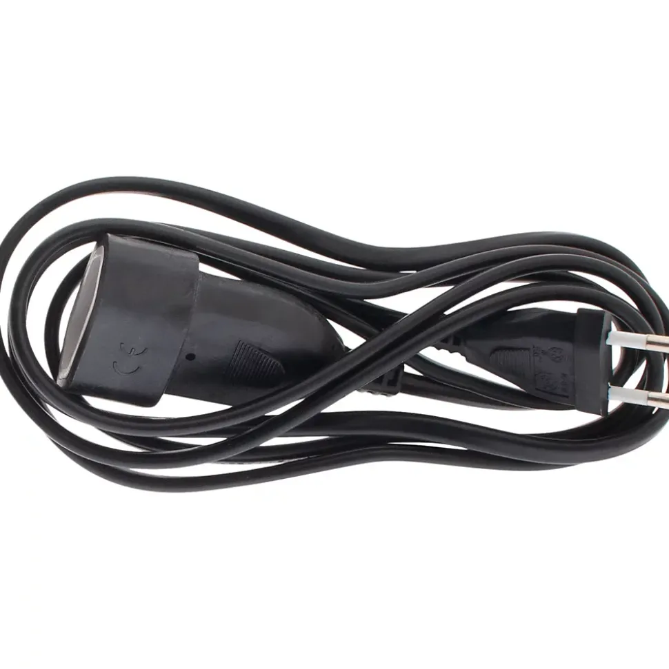 Rallonge de câble HO5VV-F 2x1mm² - 2m - noir - Zenitech