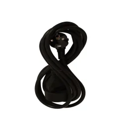 Rallonge HO5VV-F 3G 1,5mm² 3m - Noir - Chacon