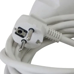 Rallonge électrique câble H05VVF 3G1,5 mm², 3680 W coloris blanc longueur 3 m