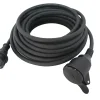 Rallonge électrique Diall H07RNF 3G1 5mm² avec clapet 20m noir