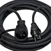 Rallonge électrique 10 m câble H07RN-F 3G2,5 avec prise clapet IP44 - 3500 W
