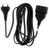 Rallonge 2m - HO3VVH2F 2x0,75mm² 6A - noir - Zenitech